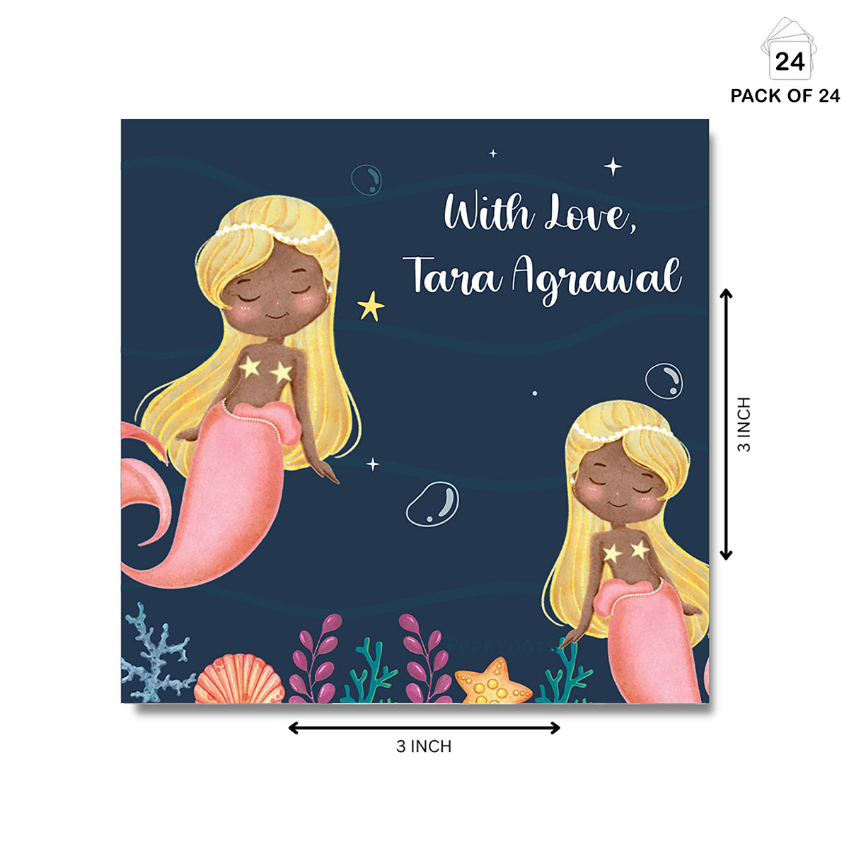 Gift Tag - Mermaid Dreams Peppydots|]Peppydots