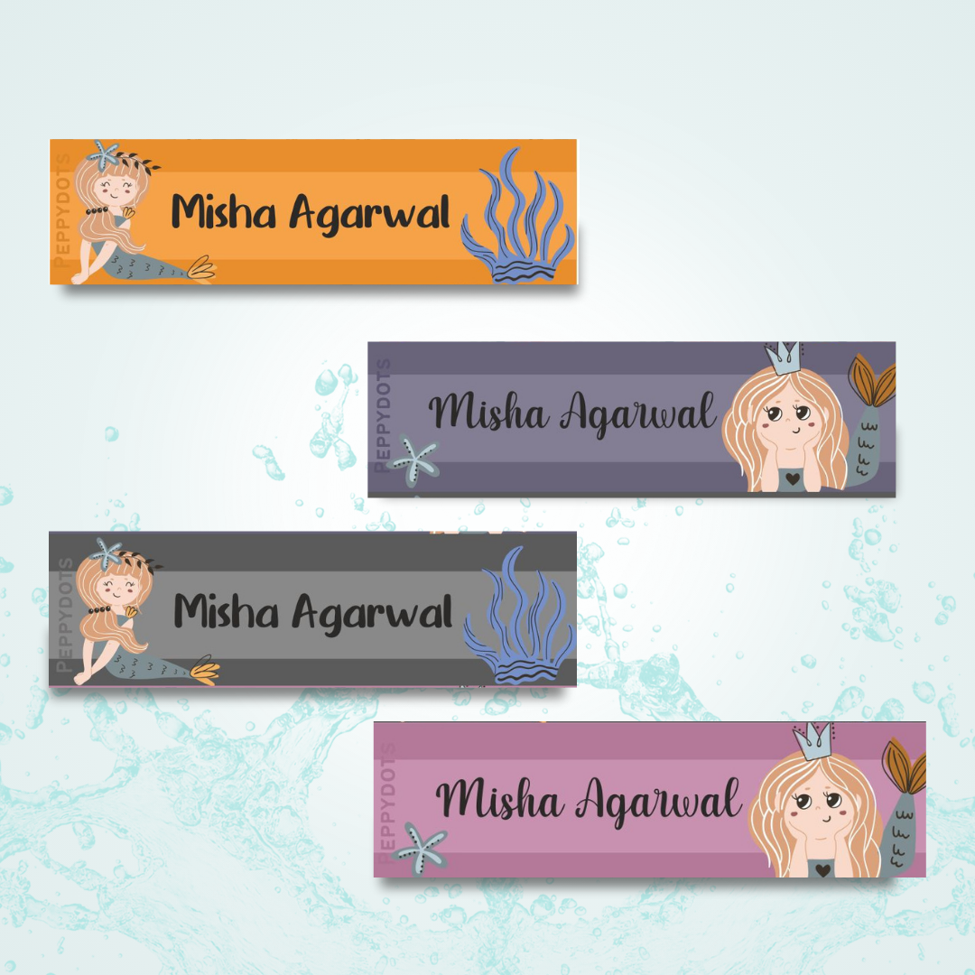 Waterproof Labels - Mermaid Queen Doxbox Store|]Peppydots
