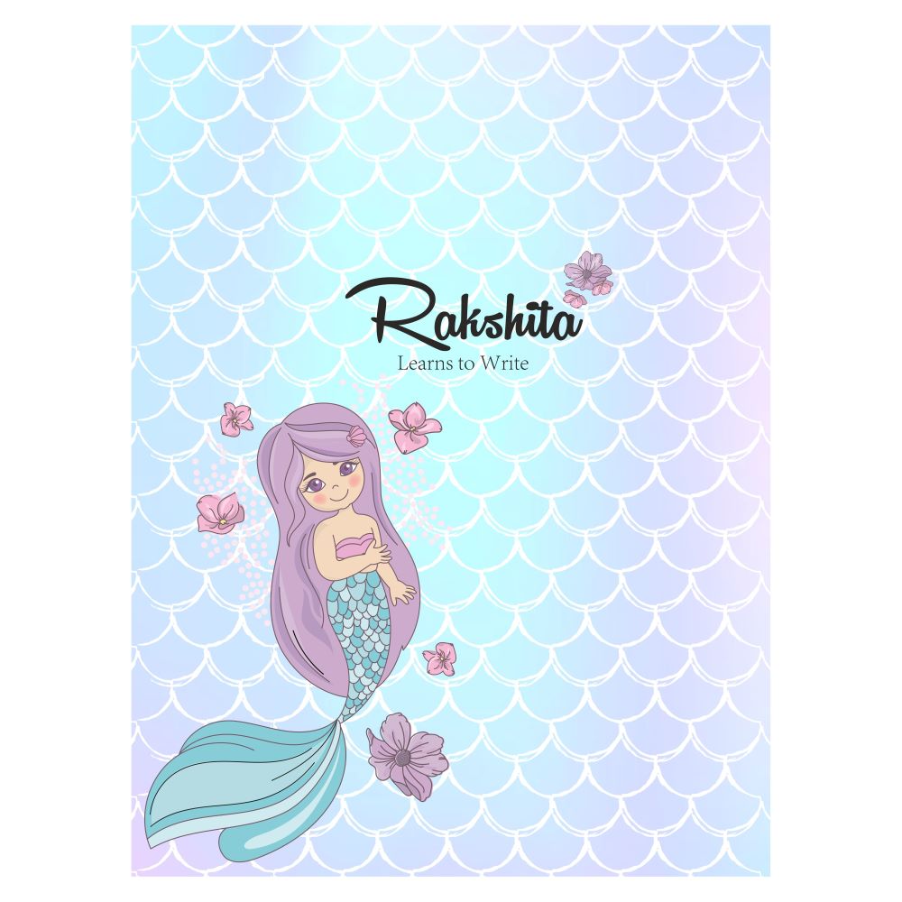 Writing Practice Book Mermaid - Peppydots