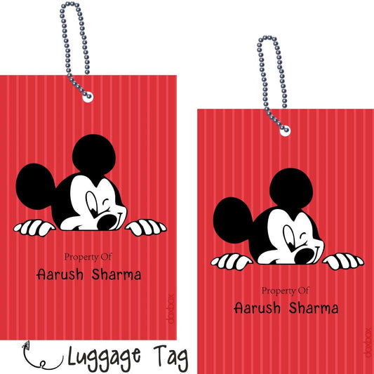 Luggage Tag - Mickey Mouse - Peppydots