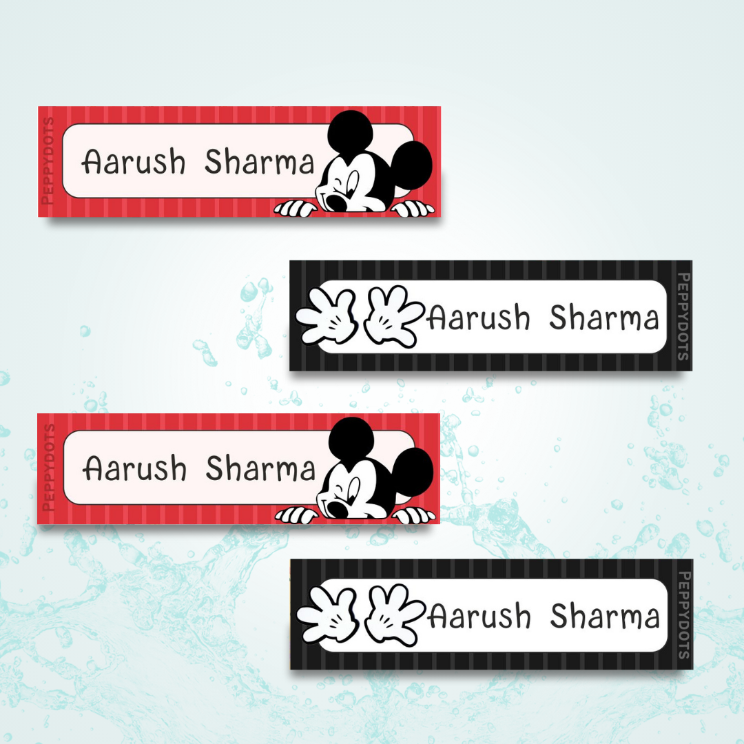 Waterproof Labels - Mickey Mouse Doxbox Store|]Peppydots