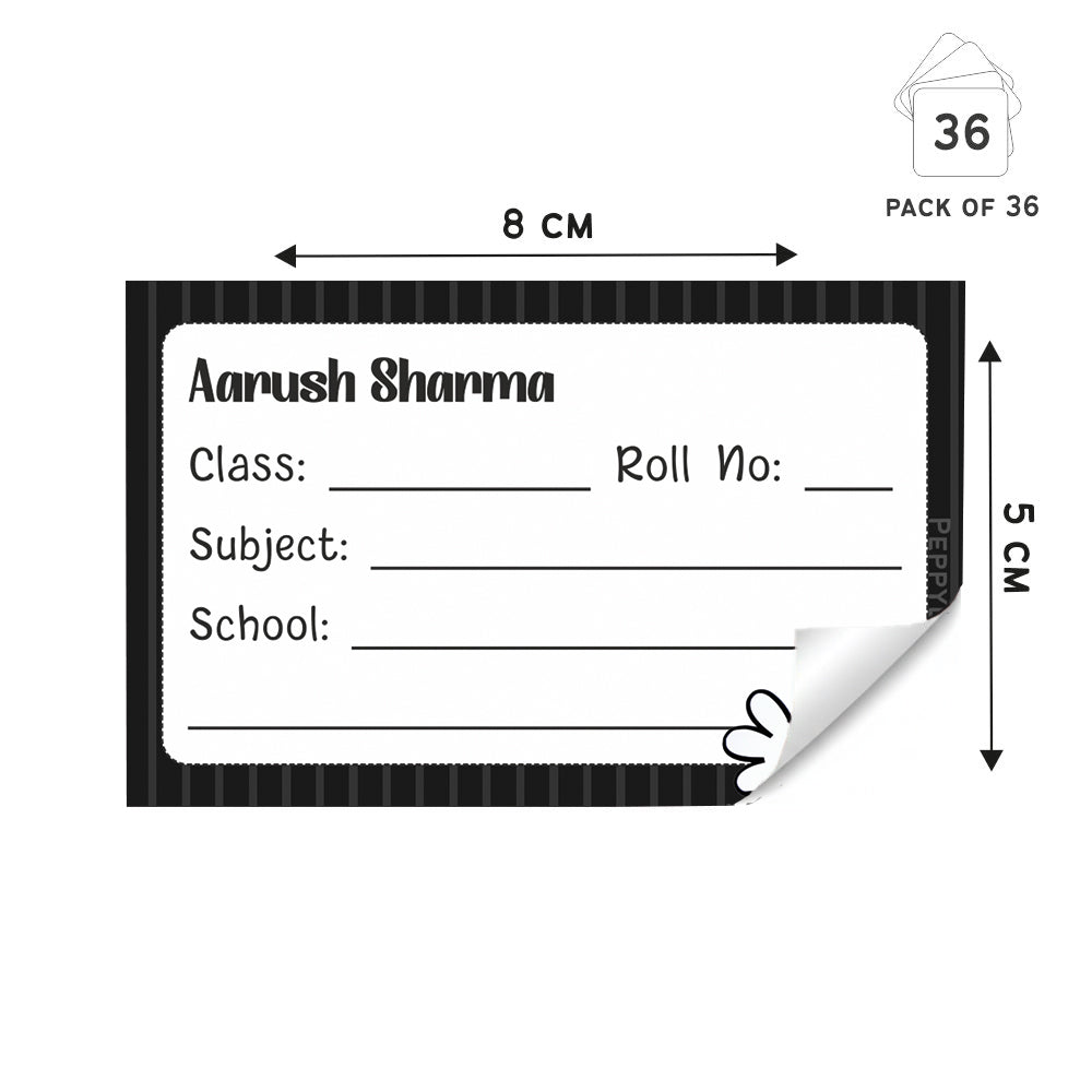 Personalized School Book Labels - Mickey Mouse Peppydots|]Peppydots