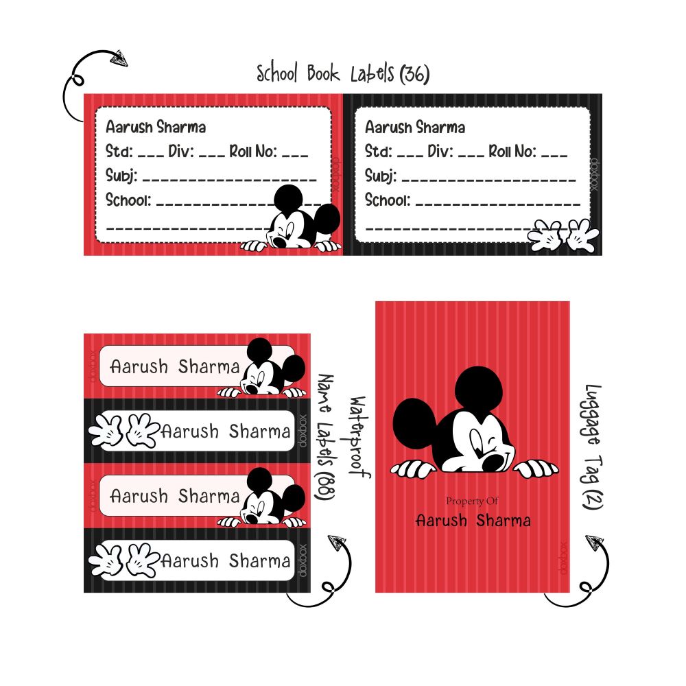 Back to school combo - Mickey Mouse - Peppydots