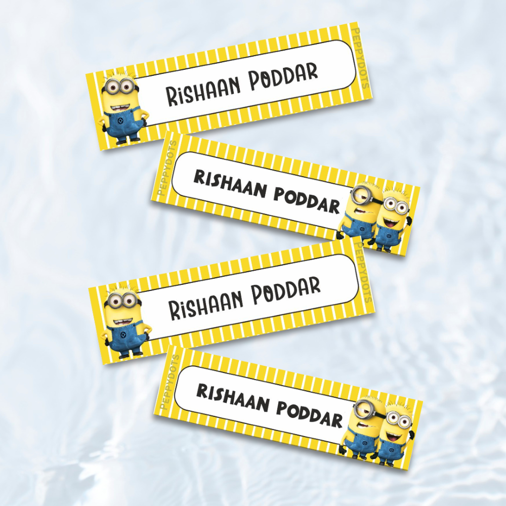 Waterproof Labels - Minions Doxbox Store|]Peppydots