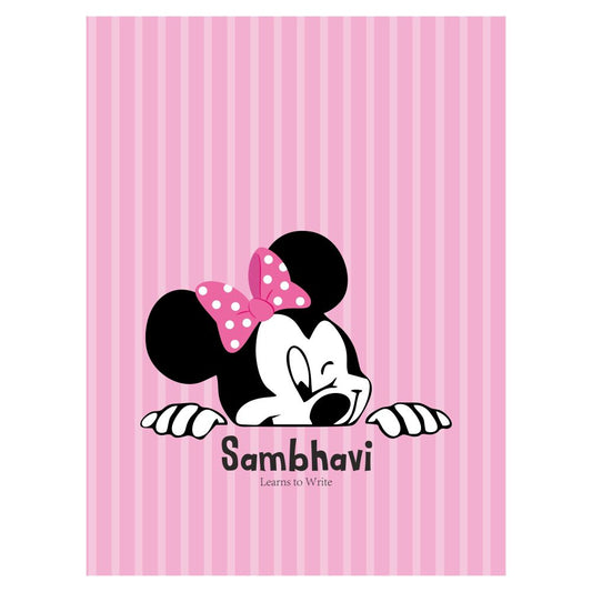 Writing Practice Book Minnie Mouse - Peppydots
