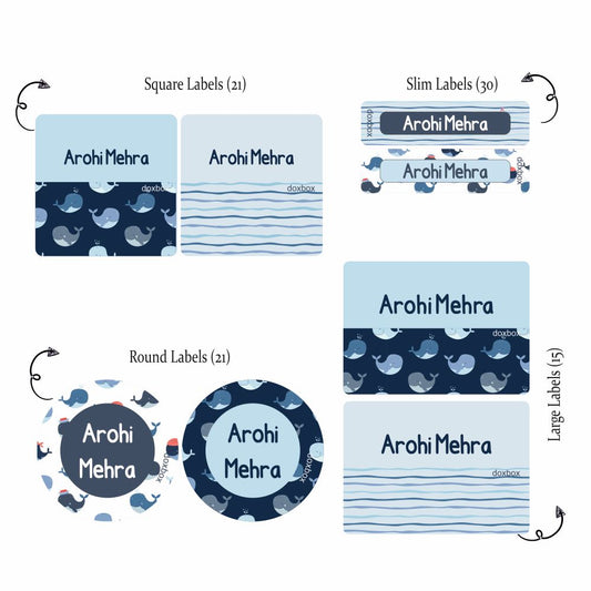 Mixed Labels - Whale Doxbox Store|]Peppydots