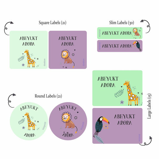 Mixed Labels - Wild life Doxbox Store|]Peppydots