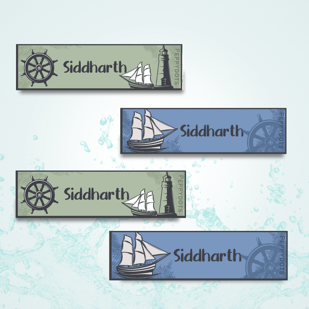 Waterproof Labels - Nautical Doxbox Store|]Peppydots