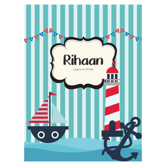 Writing Practice Book Nautical - Peppydots
