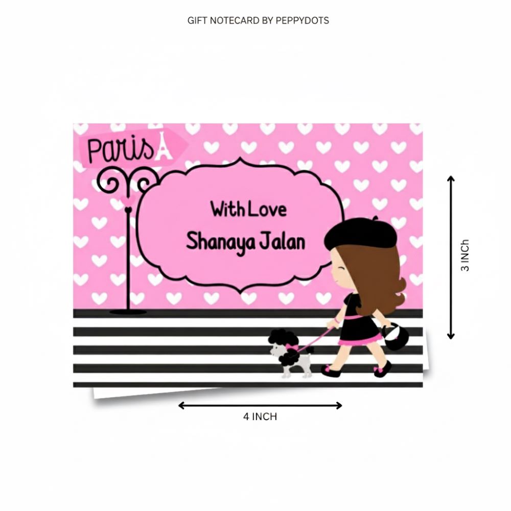 Gift notecard - Paris Dog Doxbox Store|]Peppydots