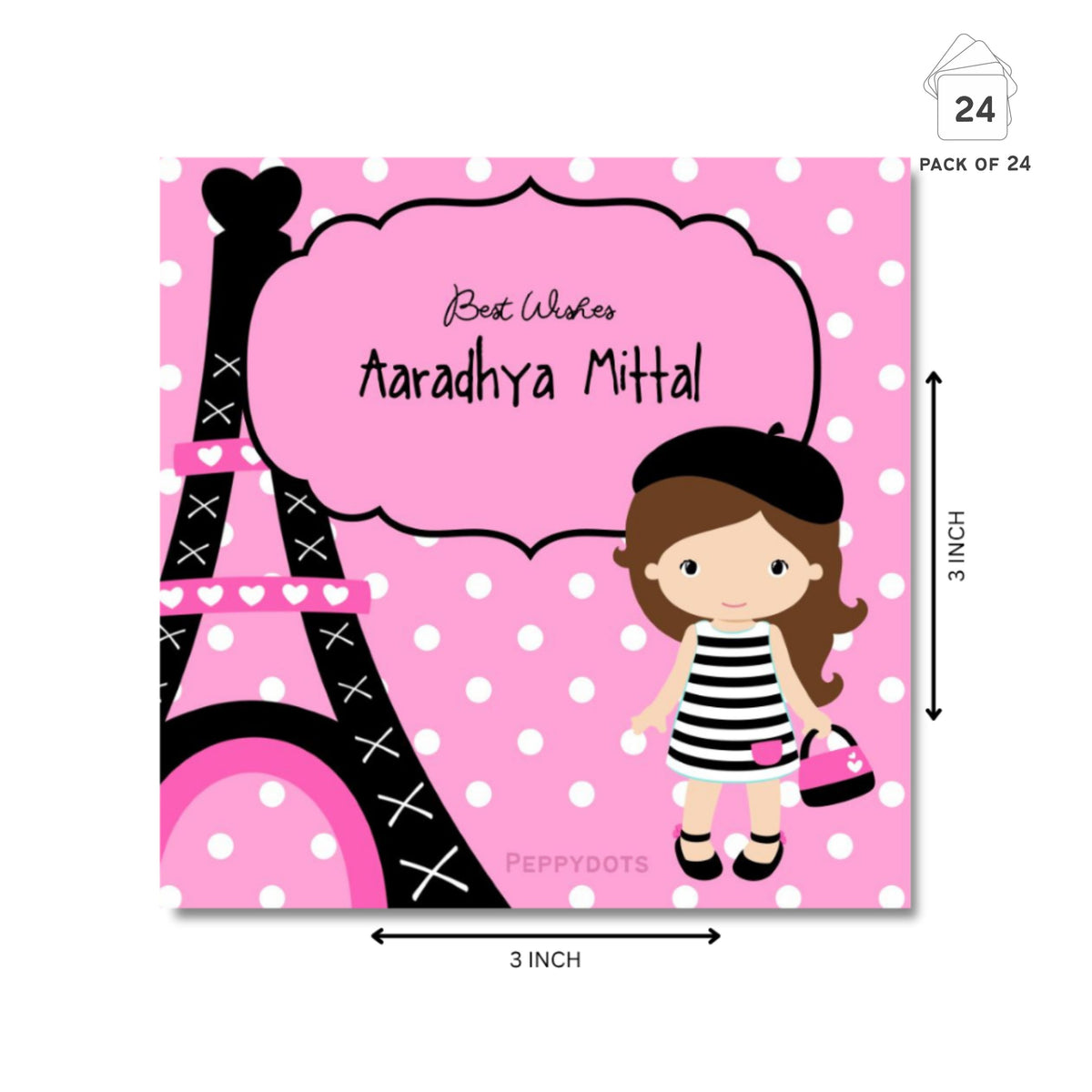 Gift Tag - Paris Shoping Peppydots|]Peppydots