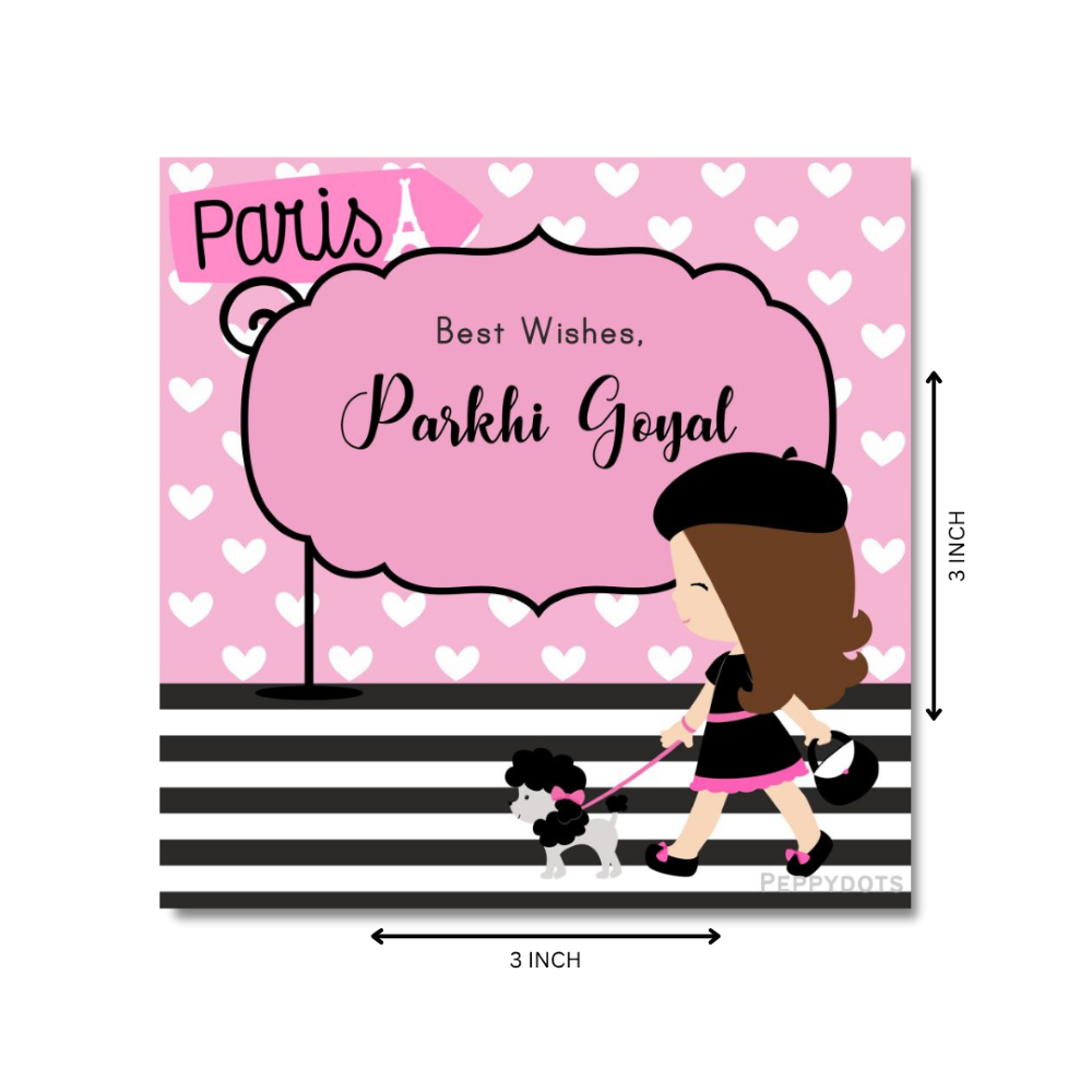Gift Tag - Paris Dog Doxbox Store|]Peppydots