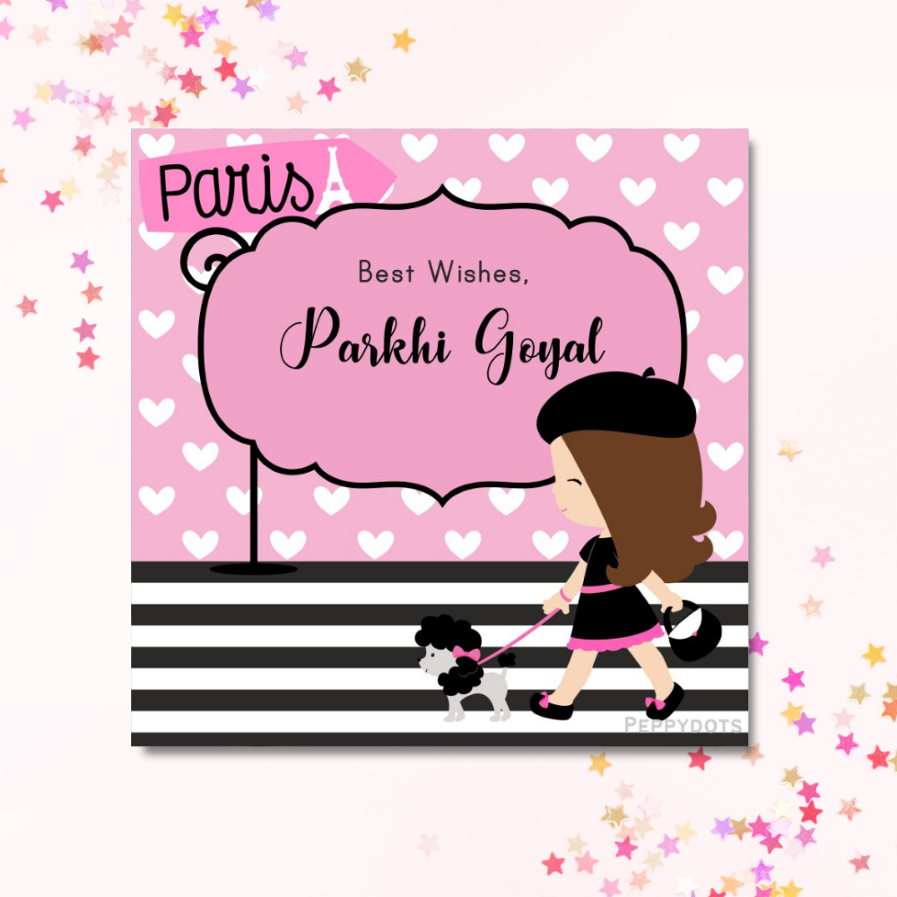 Gift Tag - Paris Dog Doxbox Store|]Peppydots