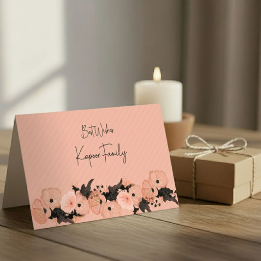 Gift notecard - Peach Floral Doxbox Store|]Peppydots