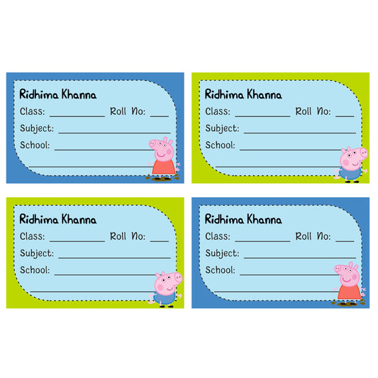 School Book Label - Peppa Pig Doxbox Store|]Peppydots