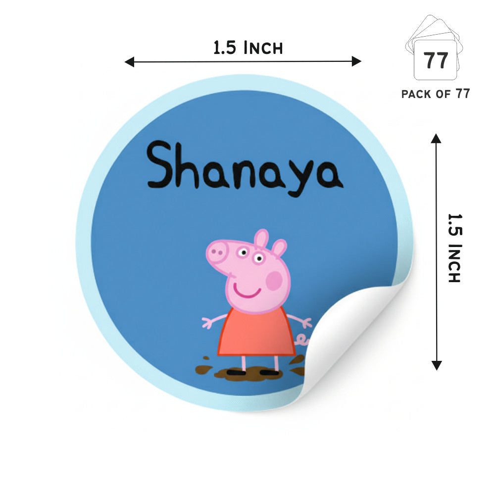 Round Waterproof Labels - Peppa Pig Doxbox Store|]Peppydots