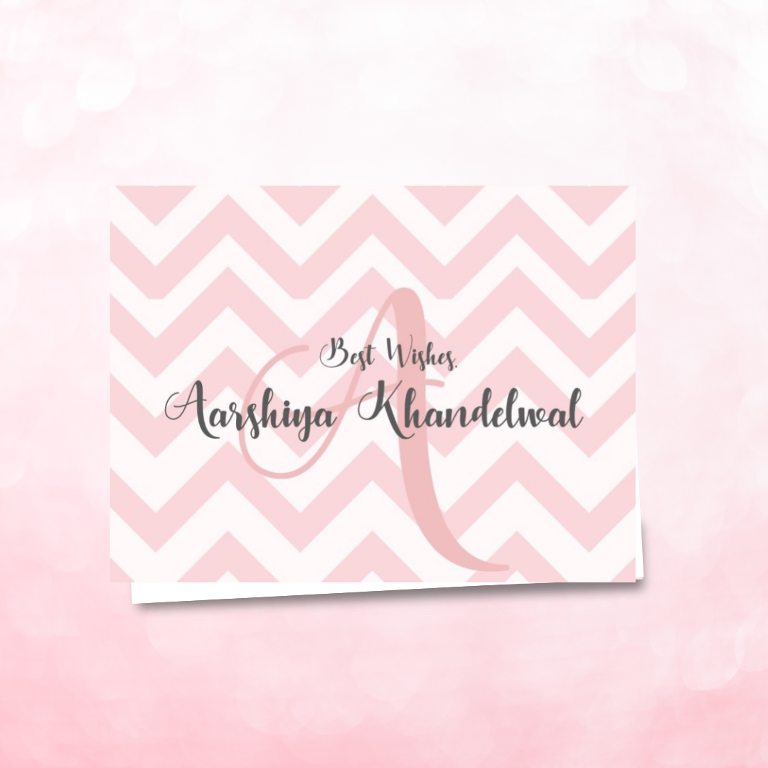Gift Notecard - Pink ZigZag Doxbox Store|]Peppydots
