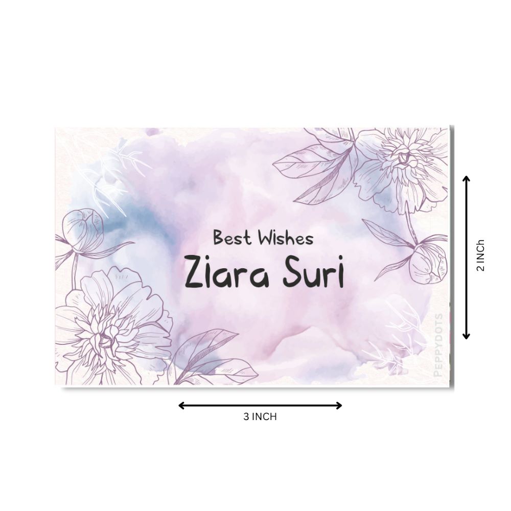 Gift tags - Purple powder flower Doxbox Store|]Peppydots