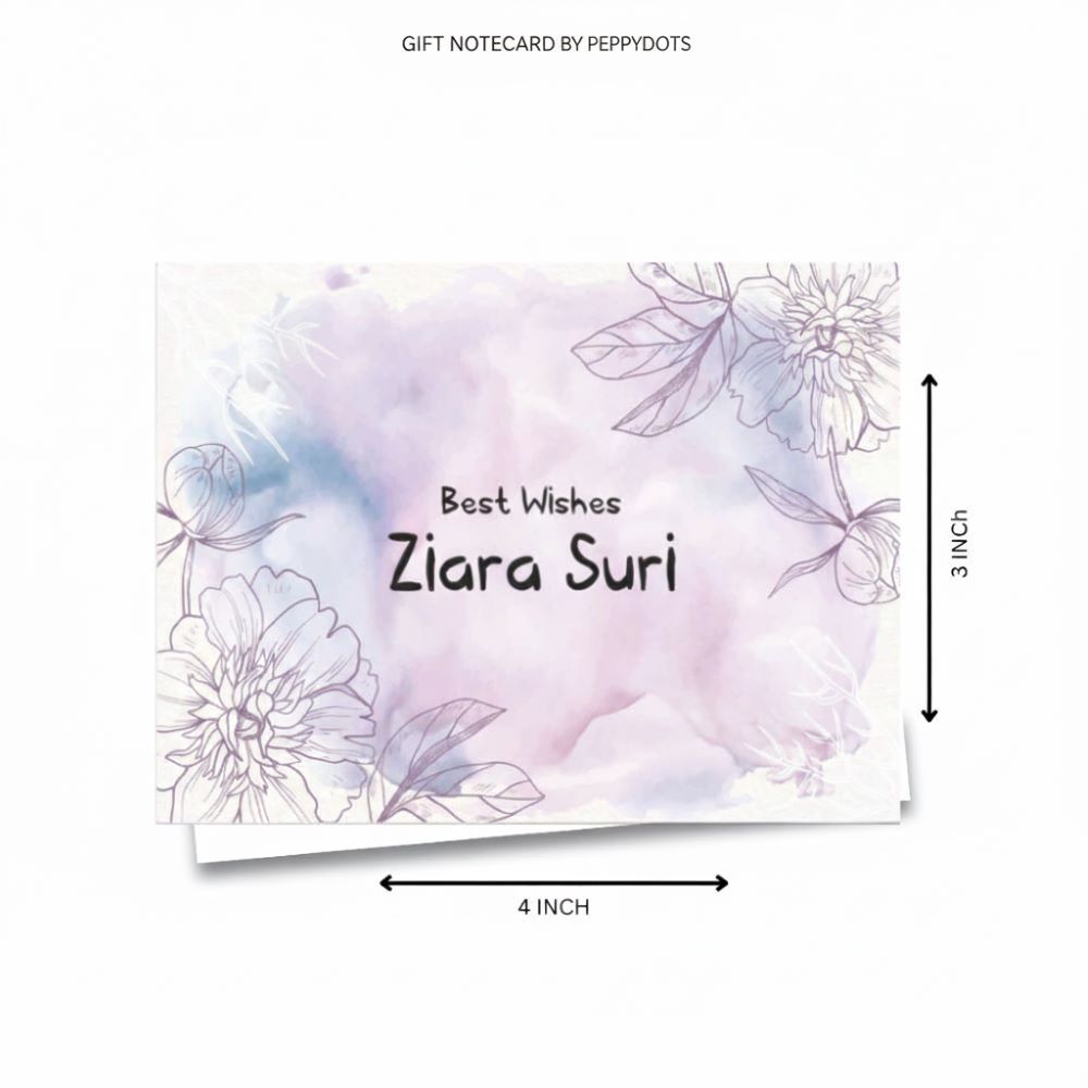 Gift notecard - Purple powder flower Doxbox Store|]Peppydots
