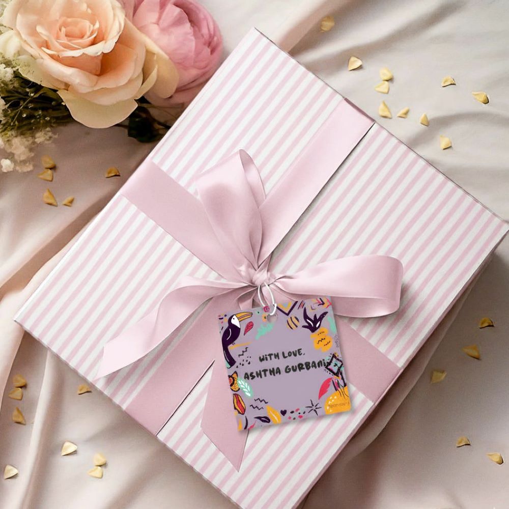 Gift Tag - Purple tribal Doxbox Store|]Peppydots