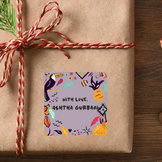 Gift Labels - Purple Tribal Doxbox Store|]Peppydots