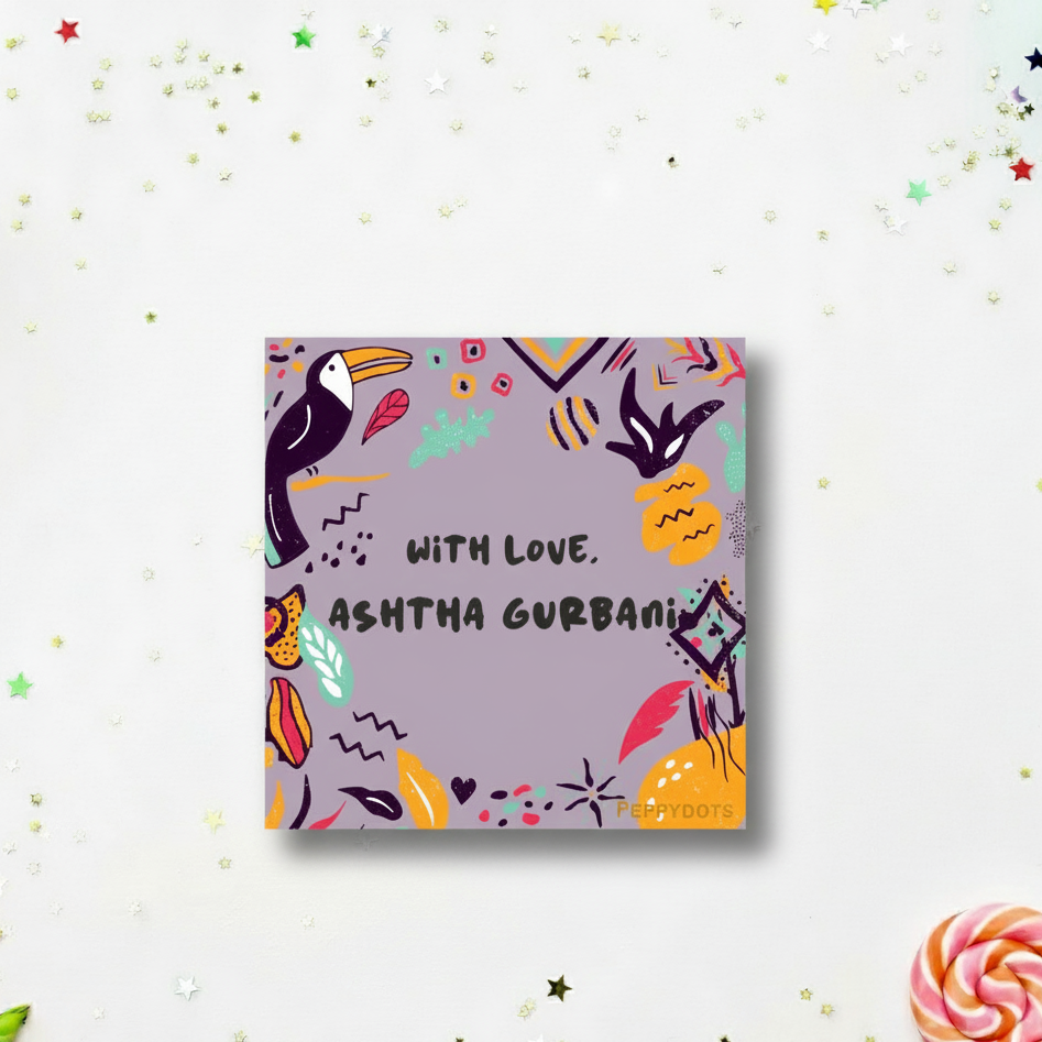 Gift Labels - Purple Tribal Doxbox Store|]Peppydots