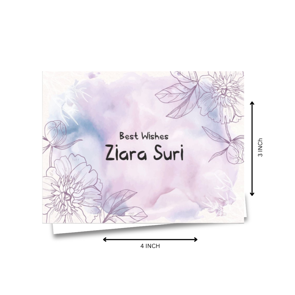 Gift Notecard - Purple powder flower Doxbox Store|]Peppydots