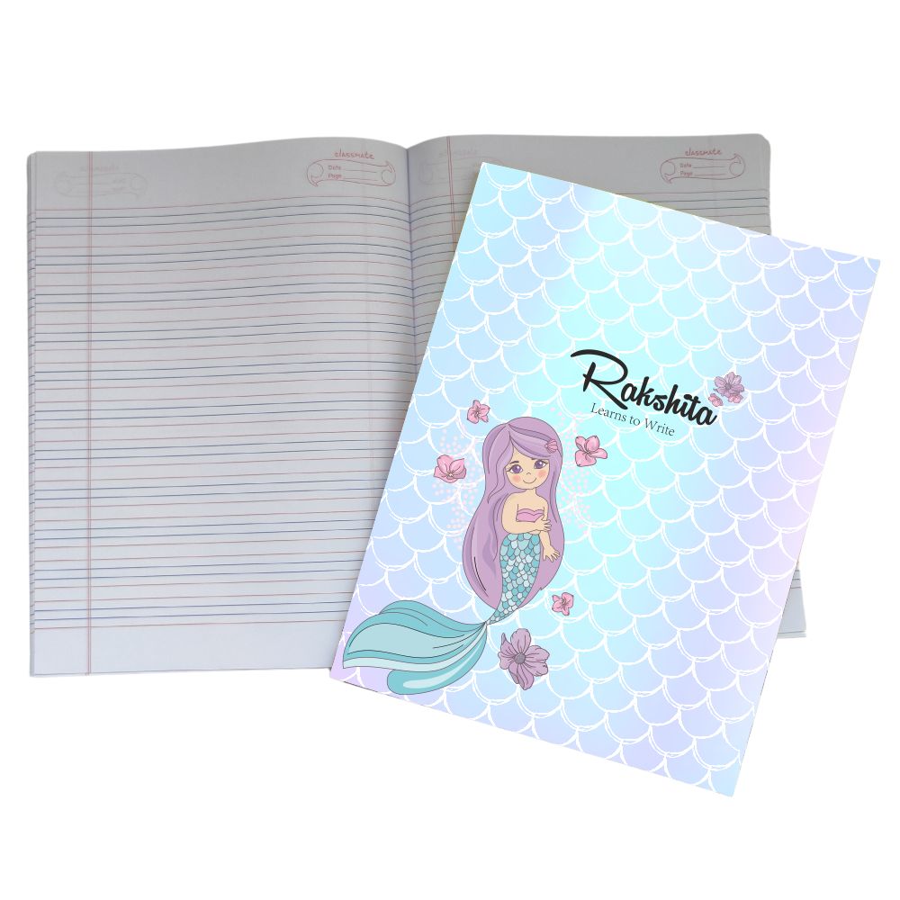 Writing Practice Book Mermaid - Peppydots