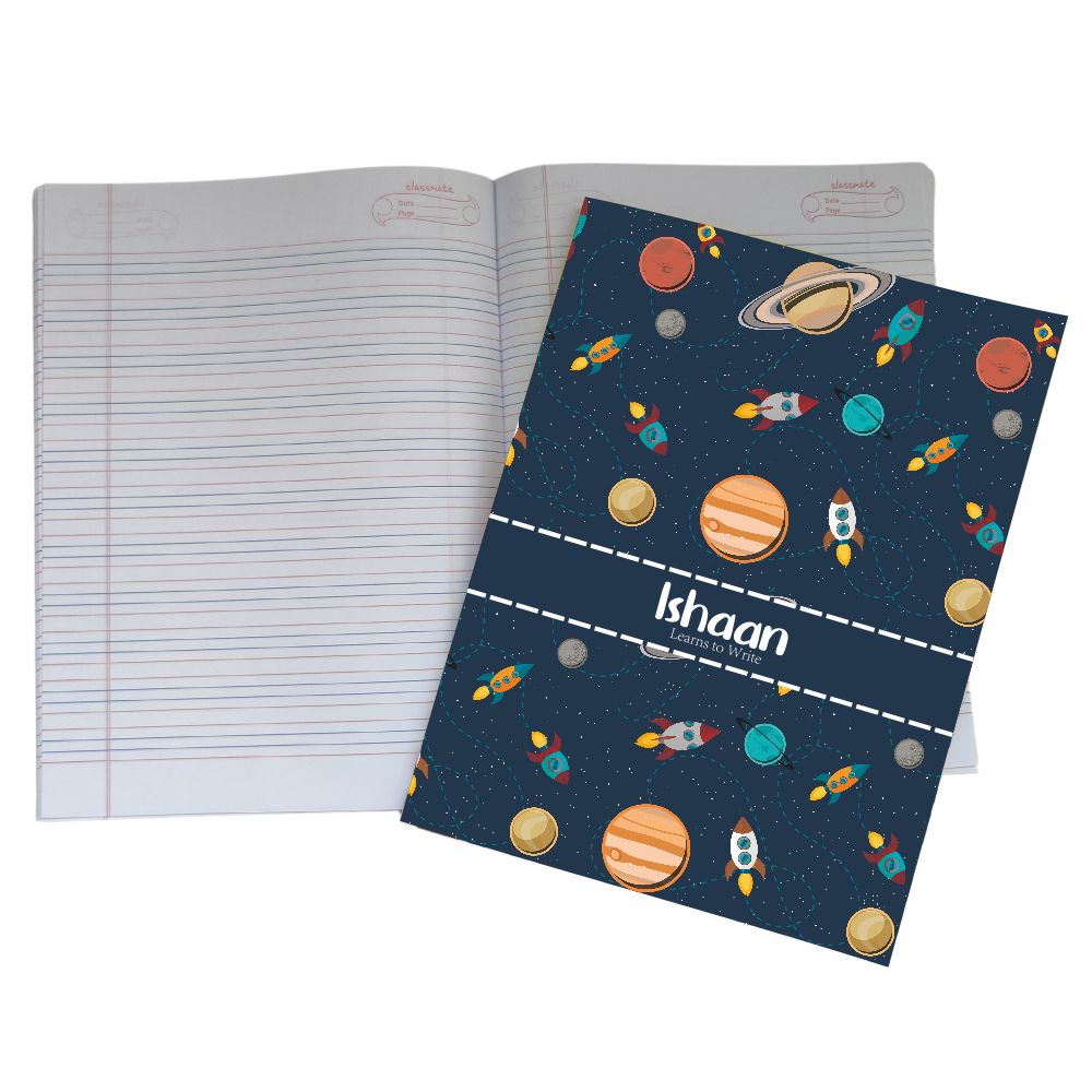 Writing Practice Book Space - Peppydots