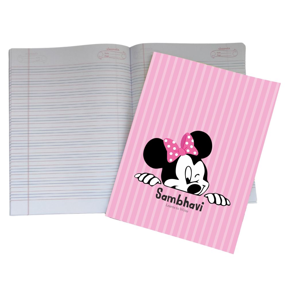 Writing Practice Book Minnie Mouse - Peppydots