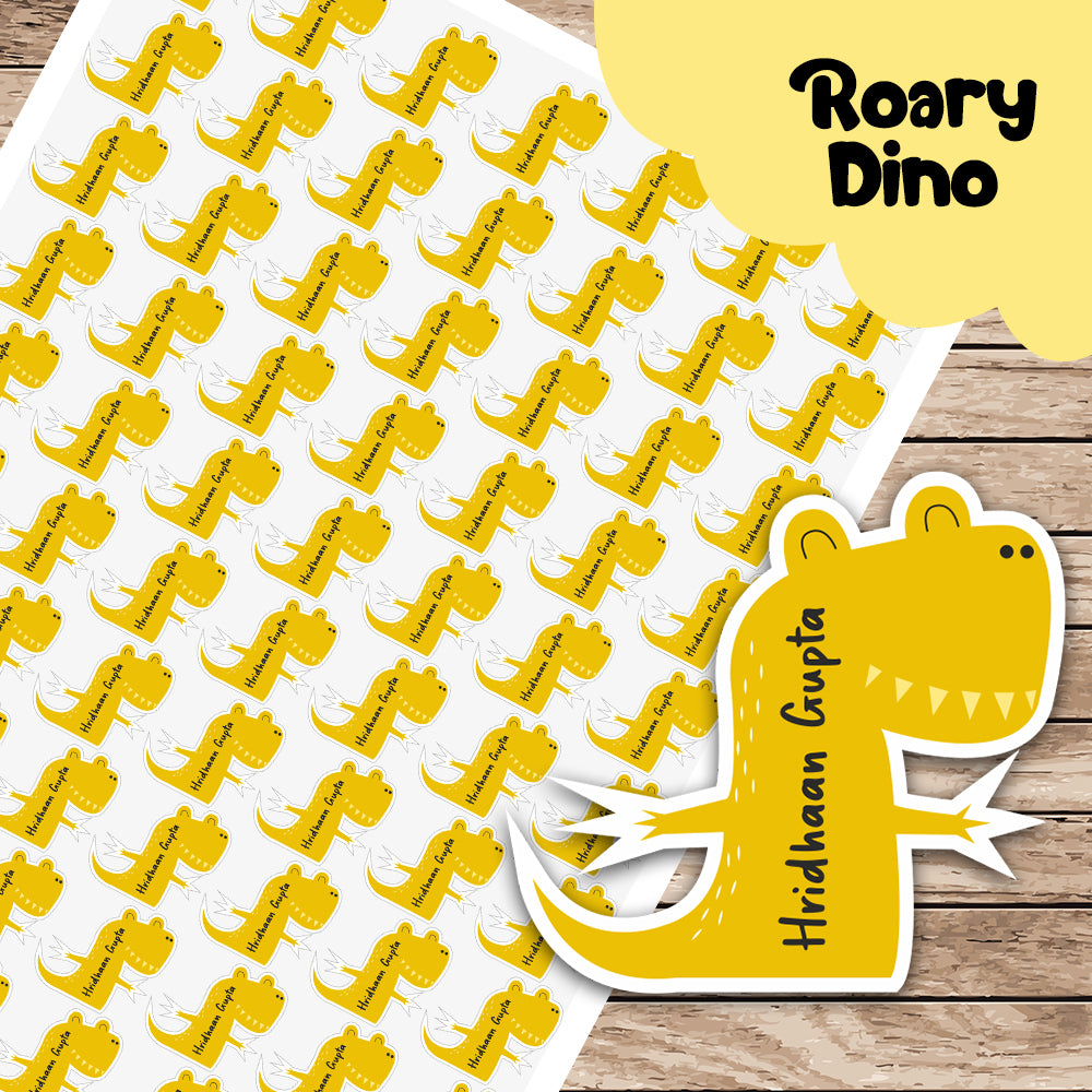 Fancy Shape Sticker - Roary Dino Peppydots|]Peppydots