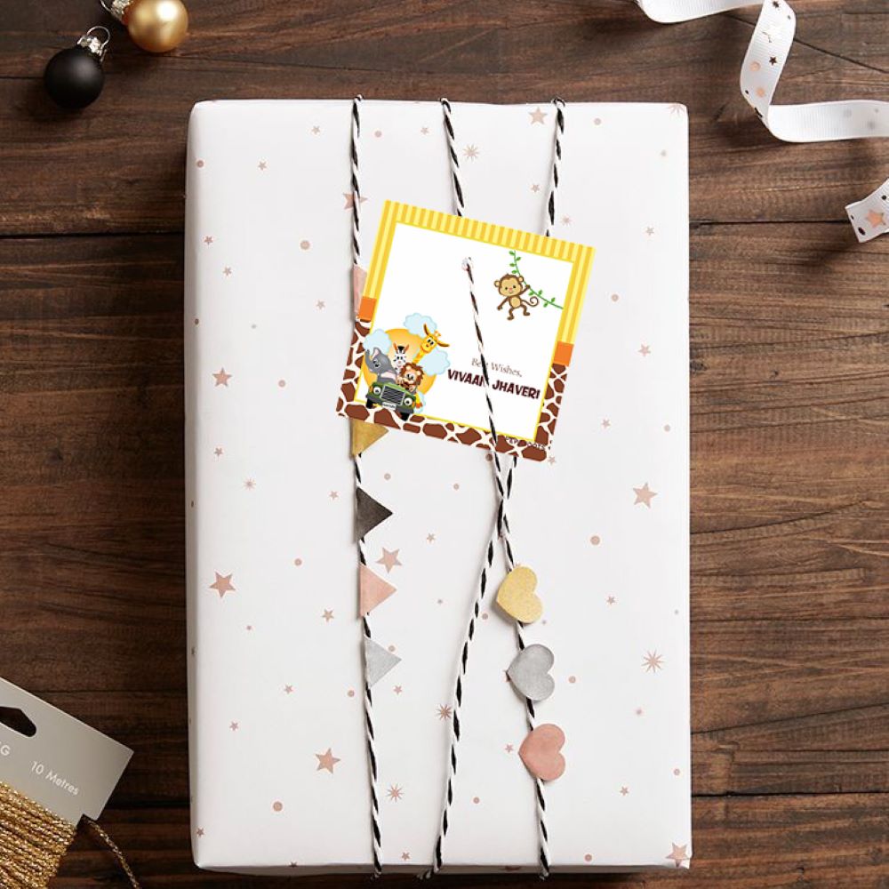 Gift Tag - Safari Animals Doxbox Store|]Peppydots