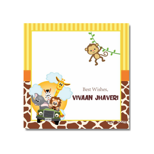Gift Tag - Safari Animals Peppydots|]Peppydots