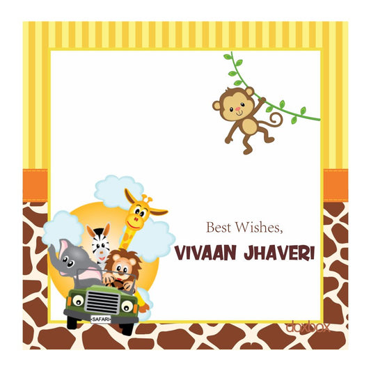 Gift Tag - Safari Animals - Peppydots