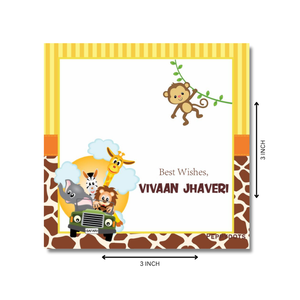 Gift Tag - Safari Animals Doxbox Store|]Peppydots