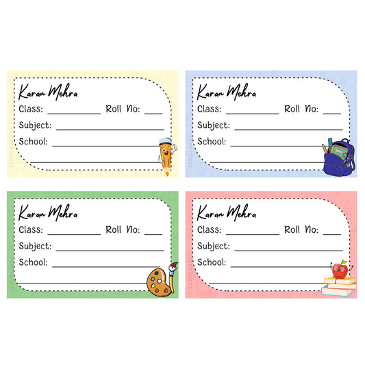 School Book Label - School Kit Doxbox Store|]Peppydots