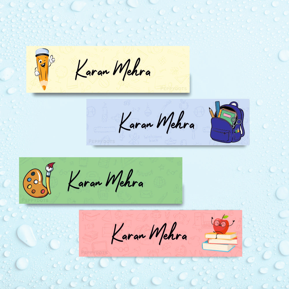 Waterproof Labels -School Kit Doxbox Store|]Peppydots