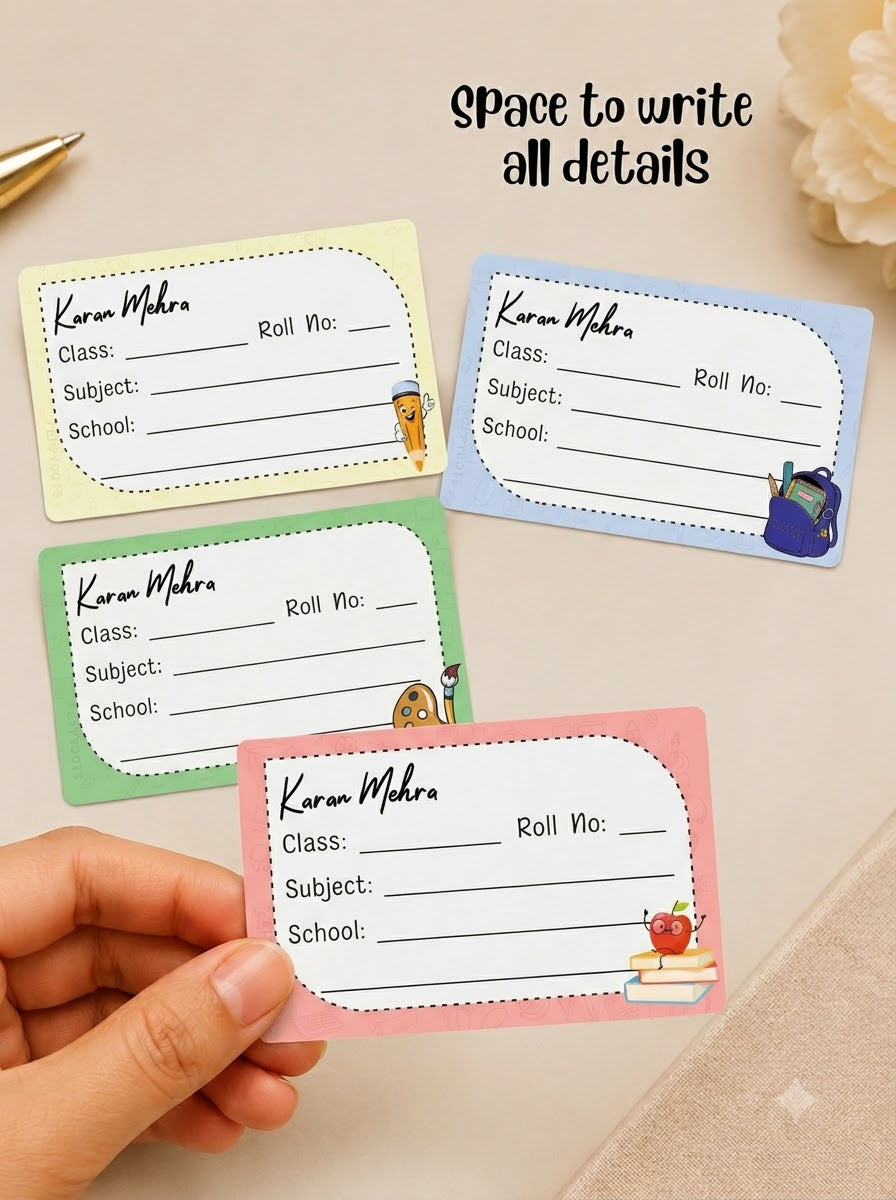 Personalized School Book Labels - School Kit Peppydots|]Peppydots