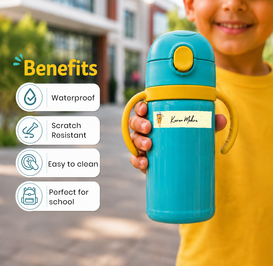 Waterproof Labels - School Kit Peppydots|]Peppydots
