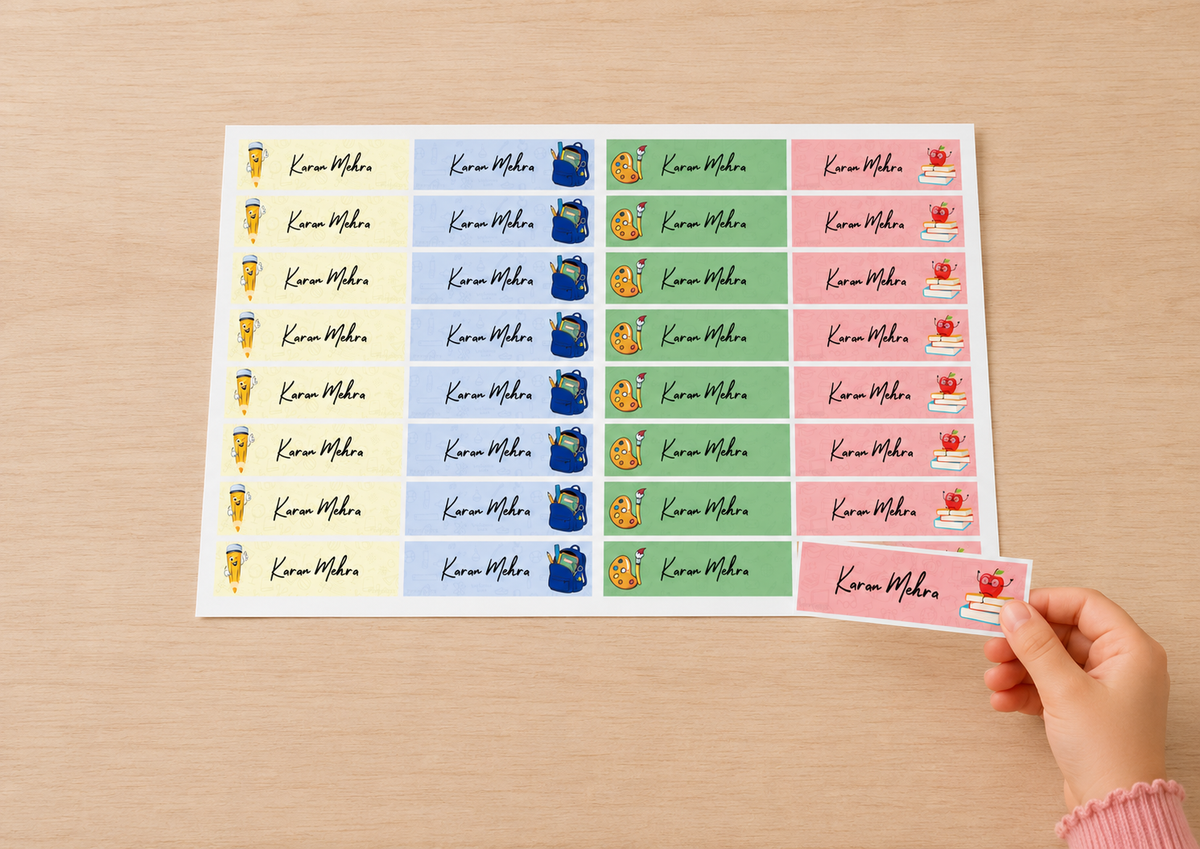 Waterproof Labels - School Kit Peppydots|]Peppydots