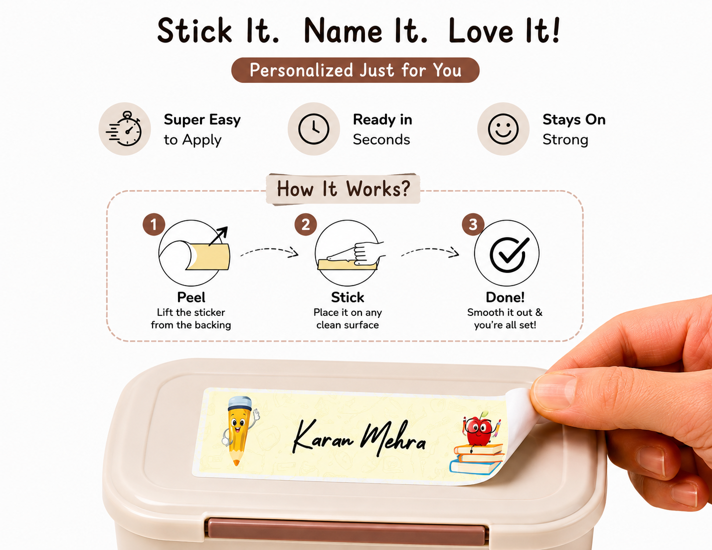 Waterproof Labels - School Kit Peppydots|]Peppydots