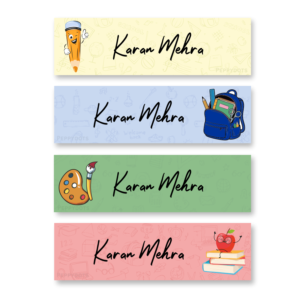 Waterproof Labels -School Kit Doxbox Store|]Peppydots