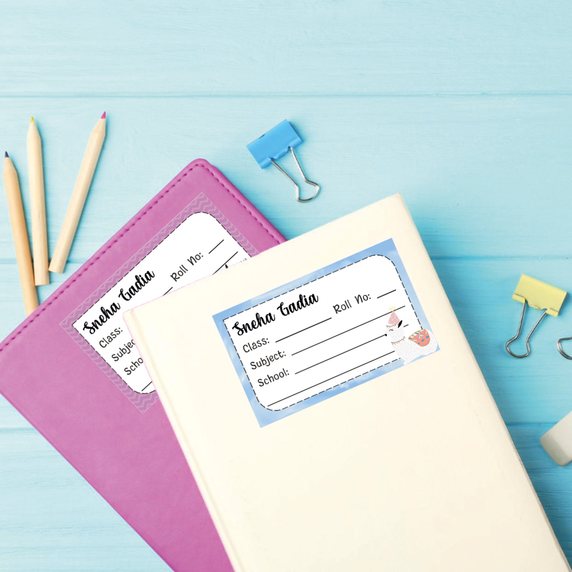 School Book Label - Sheep Llama Doxbox Store|]Peppydots