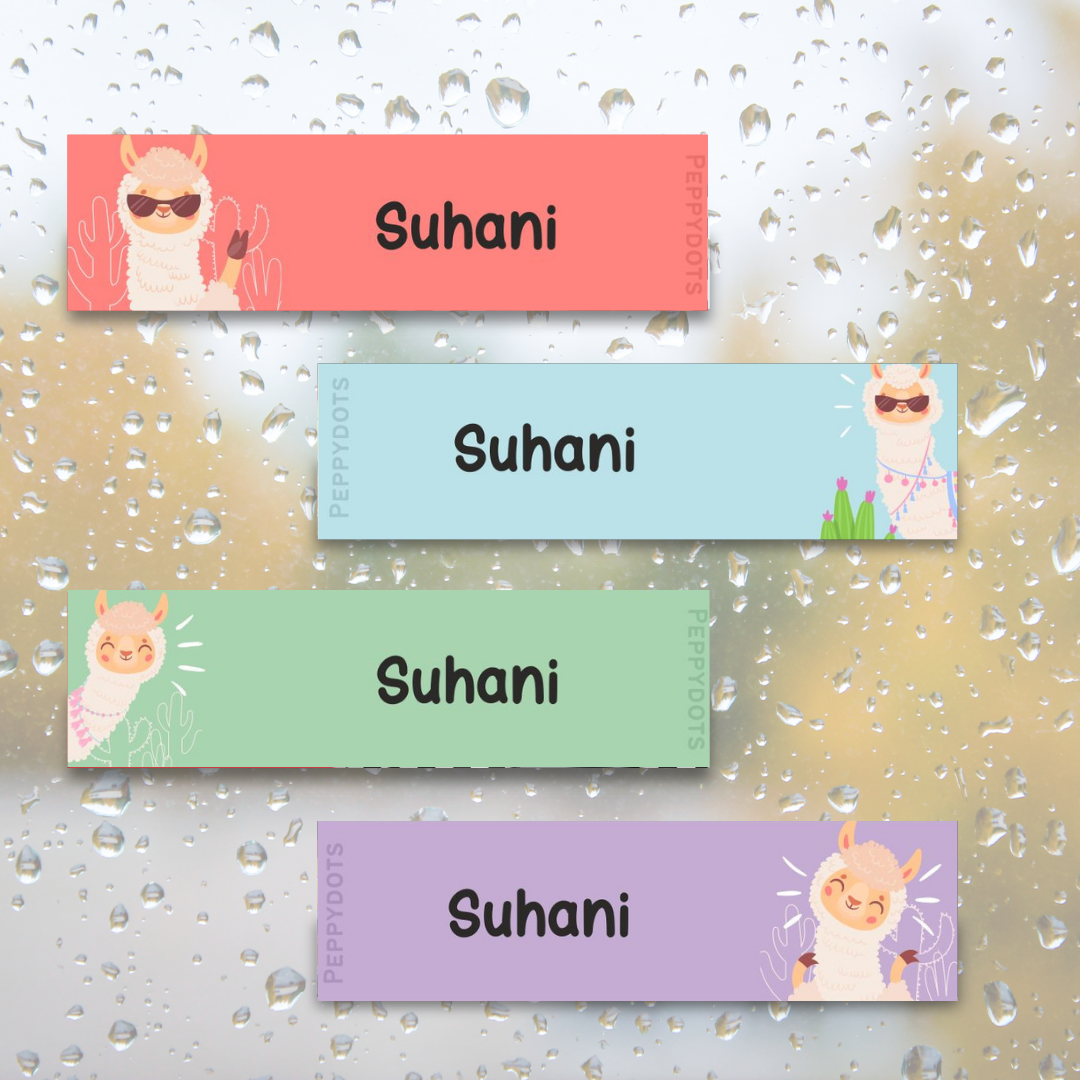 Waterproof Labels - Sheep  Llama Doxbox Store|]Peppydots