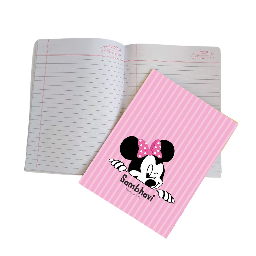 Writing Practice Book Minnie Mouse - Peppydots