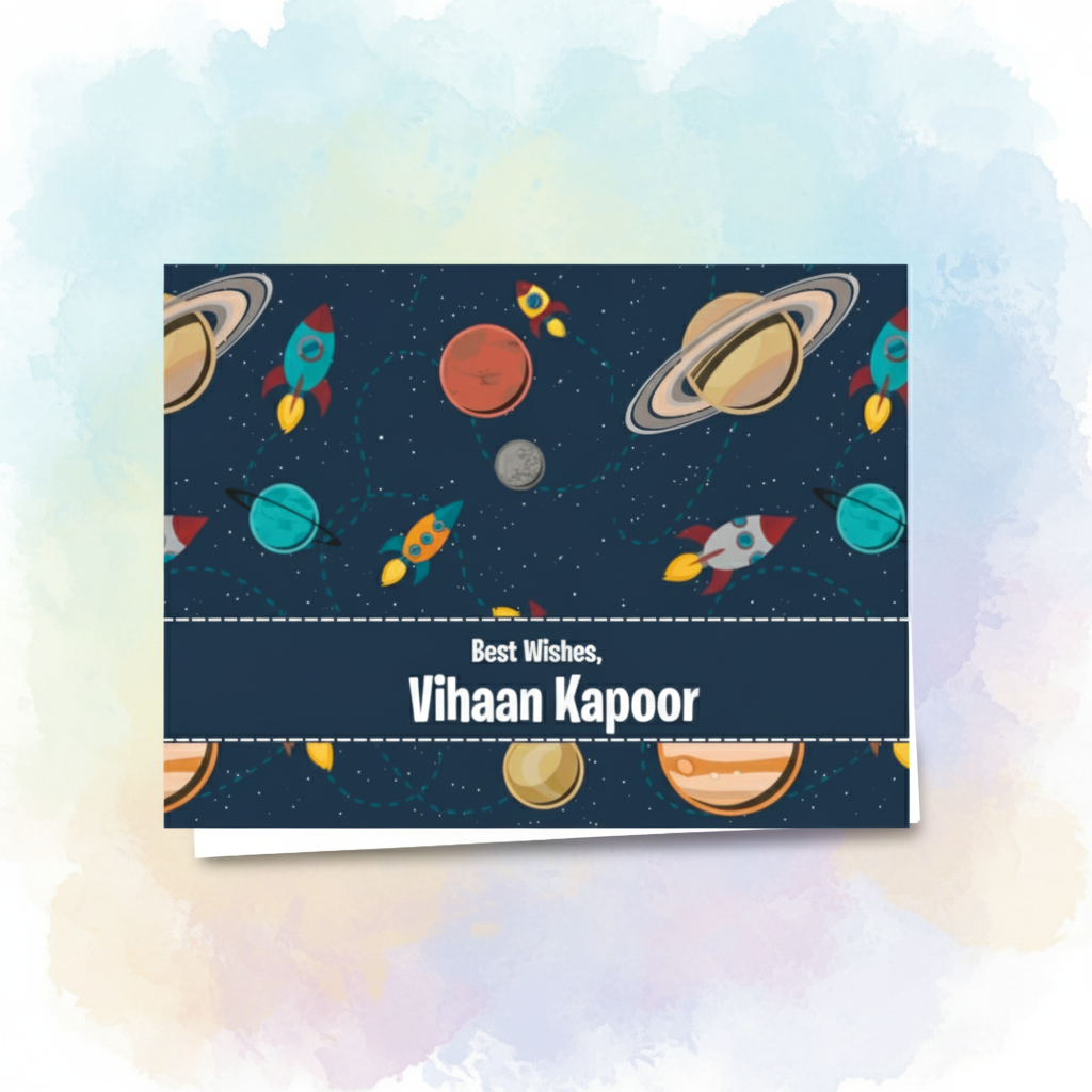 Gift Notecard - Space Pattern Doxbox Store|]Peppydots