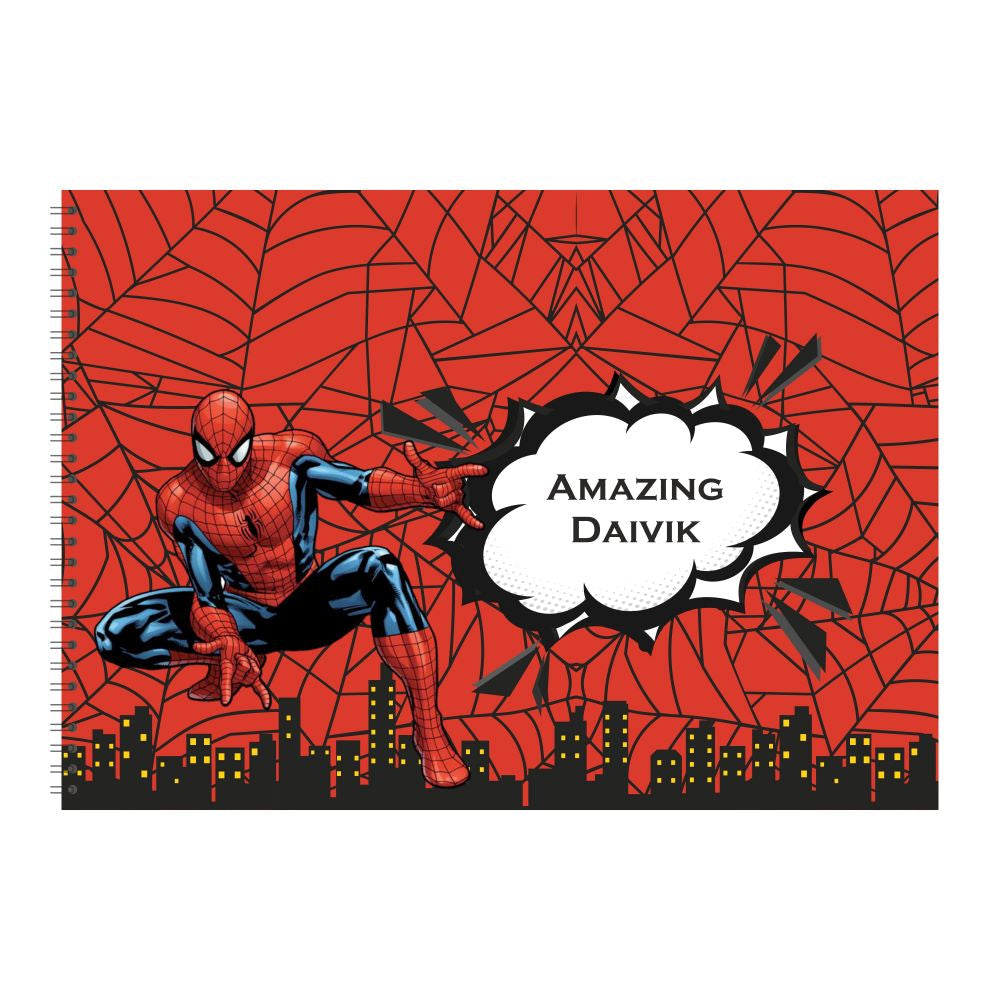 Personalised Sketch book - Spiderman Doxbox Store|]Peppydots