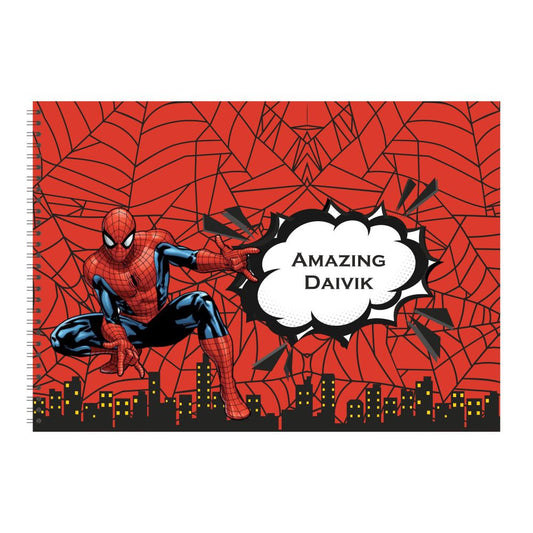 Personalised Sketch book - Spiderman Doxbox Store|]Peppydots
