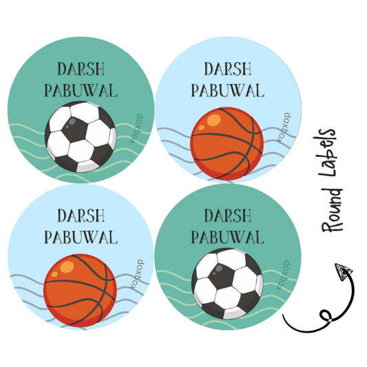 Round water proof label - Sports Doxbox Store|]Peppydots