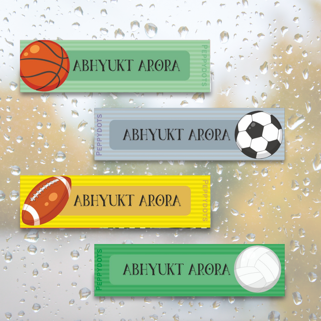Waterproof Labels - Sports Doxbox Store|]Peppydots